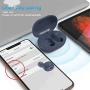 Kurdene Small Wireless Earbuds,Bluetooth Earbuds with Charging Case Bass Sounds IPX8 Waterproof Sports Headphones with Mic Touch Control 24H Playtime for iPhone/Samsung/Android(Royal Blue)