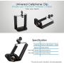 Ezavan Phone Tripod, Portable Handheld Pistol Grip Stabilizer for Camera/Cell Phone, Tabletop Mini Tripod with Universal Phone Clip for Selfies/Vlogging/Streaming/Photography/Recording