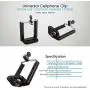 Ezavan Phone Tripod, Portable Handheld Pistol Grip Stabilizer for Camera/Cell Phone, Tabletop Mini Tripod with Universal Phone Clip for Selfies/Vlogging/Streaming/Photography/Recording