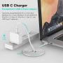 USB C Charger for 2020/2018 iPad Pro 12.9 Gen 4/3, iPad Pro 11 Gen 2/1, MacBook Pro, New MacBook Air 13 inch, MacBook 12 inch, 45W Thunderbolt 3 USB C Power Adapter, 6.6ft USB C to C Cable, LED