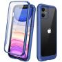 Diaclara Clear Designed for iPhone 11 Case, Full Body Rugged Case with Built-in Touch Sensitive Anti-Scratch Screen Protector, Soft TPU Bumper Case Cover for iPhone 11 6.1" (Blue and Clear) Diaclara Clear Designed for iPhone 11 Case, Full Body Rugged Case with Built-in Touch Sensitive Anti-Scratch Screen Protector, Soft TPU Bumper Case Cover for iPhone 11 6.1" (Blue and Clear)