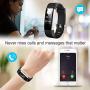 he lineee Fitness Tracker, Activity Tracker Watch with Heart Rate Monitor, Waterproof Smart Fitness Band with Step Counter, Calorie Counter, Child Female and Male Pedometer Watch