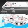 LUHOURI iPhone SE Case 2020,iPhone 8 Case,iPhone 7 Case with Screen Protector,Clear with Blooming Floral Flower for Girls Women,Protective Phone Case for iPhone 7 /iPhone 8/ iPhone SE2