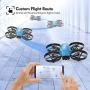 Drone with Camera for Kids, Potensic A30W RC Mini Quadcopter with 720P HD Camera, One Button Take Off/Landing, Route Setting, Gravity Induction and Emergency Stop-Dual Battery
