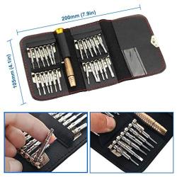 MMOBIEL 25 in 1 Pro Toolkit Pentalobe Torx Phillips Screwdrivers compatible with Smartphones Tablets Notebooks PSP etc.