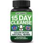 Colon Cleanse Detox | 15 Days Healthy Weight Cleanser with Natural Laxatives for Constipation & Bloating Relief. 30 Pills to Detoxify & Boost Energy | Extra-Strength Vitamins & Dietary Supplements