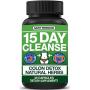 Colon Cleanse Detox | 15 Days Healthy Weight Cleanser with Natural Laxatives for Constipation & Bloating Relief. 30 Pills to Detoxify & Boost Energy | Extra-Strength Vitamins & Dietary Supplements