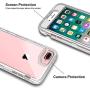 iPhone 8 Plus Case, iPhone 7 Plus Case, Anuck Crystal Clear 3 in 1 Heavy Duty Defender Shockproof Full-Body Protective Case Hard PC Shell & Soft TPU Bumper Cover for iPhone 7 Plus/8 Plus 5.5" - Clear