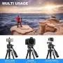 Camera Tripod, UBeesize 55-Inch Lightweight Aluminum Travel Tripod Stand for Canon Nikon Sony DSLR Digital Olympus Video Camera with Universal Smartphone Mount & Carry Bag & Bluetooth Remote