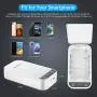 Cell Phone Sanitizer UV Lights Portable Phone Soap Sterilizer Box, Aromatherapy Function Disinfector Smart Phone Cleaner for iPhone Android Mobile Phone Toothbrush Keys Cell Phone Sanitizer UV Lights Portable Phone Soap Sterilizer Box, Aromatherapy Function Disinfector Smart Phone Cleaner for iPhone Android Mobile Phone Toothbrush Keys