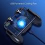 PUBG Mobile Game Controller, LEIZHAN Gamepad Grip Game Trigger Joystick with Cooling Fan for 4.7-6.5 Inch Android & iOS Phones (Upgraded Version)
