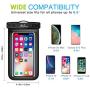 MoKo Waterproof Phone Case, Universal Waterproof Cellphone Dry Bag Pouch with Neck Strap for iPhone X/8 Plus/8/7/6S Plus, Galaxy S9/S9+/S8/S8+/S7 Edge, Moto, LG, BLU, Nexus & More