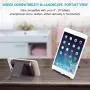 COOLOO Adjustable Cell Phone Stand for Desk, 4 Pack Smartphone Tablet Stand, Universal Foldable Multi-Angle Pocket Desktop Mobile Phone Holder (Multi-Colored)