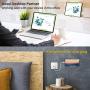 Wall Mount Phone Holder - Tryone Wall Phone Holder Mount with 2Pcs Adhesive Strip,Update Version Wall Phone Mount for Bathroom,Kitchen,Office and More,Compatible with All Phones and Mini Tablet