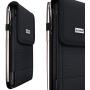 Bomea Galaxy S10 Plus holster Galaxy S9 Plus Belt Holder Case with Belt Clip Belt Loop Rugged Nylon Cell Phone Pouch Case for Samsung Galaxy S10+ Plus/S9+ Plus/S8+ Plus (Fits Phone with Case on) Black