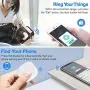 ESYWEN Key Finder, Phone Finder Item Tracker with Bluetooth, Anti-Lost Alarm Item Locator for Keys, Pets Backpack, Phone, Wallet, Item Tracker Device with Loud Beep - New Version ESYWEN Key Finder, Phone Finder Item Tracker with Bluetooth, Anti-Lost Alarm Item Locator for Keys, Pets Backpack, Phone, Wallet, Item Tracker Device with Loud Beep - New Version