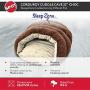 Sleep Zone Corduroy Cuddle Cave Dog Bed - Fabric Bottom - 22X17 Inches / Chocolate / Attractive, Durable, Comfortable, Washable. By Ethical Pets
