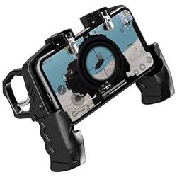 no logo Haoyushangmao K21 Game Handle PUBG Mobile Phone Gamepad Joystick L1 R1 Trigger Game Shooter Controller for iPhone Samsung Xiaomi Phone