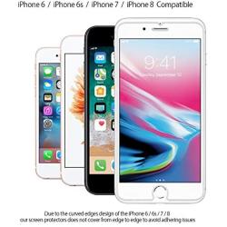 G-Armor Glass Screen Protector for iPhone 8, 7, 6s, 6 (2 Pack) - Ultra Clear Tempered Glass Protective Screen Cover, Phone Case Friendly, Accessories for 4.7-inch Apple iPhones