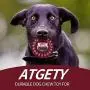 ATGETY 100% Safe & Durable Non-Toxic Dog Chew Toys for Aggressive Chewers - Indestructible Power Chew Toys for Medium/Large Dogs, Perfect Teething Playing Toys, Donut ATGETY 100% Safe & Durable Non-Toxic Dog Chew Toys for Aggressive Chewers - Indestructible Power Chew Toys for Medium/Large Dogs, Perfect Teething Playing Toys, Donut