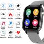 TURNMEON Smart Watch Fitness Tracker for Men Women, Full Touch Color Screen Waterproof Activity Tracker with Heart Rate Blood Pressure Blood Oxygen Monitor for Android Phones