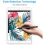 ESR Upgraded Stylus Pen for iPad, Active Stylus with Palm Rejection, Precise & Rechargeable Pencil Compatible with iPad Pro 11/iPad Pro 12.9 /iPad 7th Gen/iPad 6th Gen/iPad Air 3/iPad Mini 5 - Black