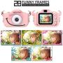 goopow Kids Children Camera, Child Digital Video Mini Camera for Girls with a Cartoon Soft Silicone Cover for Outdoor Play, Toys for Girls 3-8 Years Old, Best Christmas Birthday Gift for Girls (Pink)