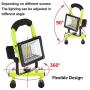 LED Work Light with Magnetic Stand 15W 24 LED Rechargeable Shop Light Portable Outdoor Camping Spotlights with Dual USB Port and Emergency SOS Mode