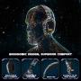 Grorytrack 3D Surround Gaming Headset Headphone for PS4, Xbox ONE Controller,Nintendo Switch,PC,Laptop,MAC,Over-Ear Soft Memory Earmuffs Headset with LED Light,Mic&Voice Control