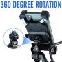 ILM Motorcycle Bike Phone Mount Holder 360° Rotation Adjustable Clamps for Handlebars Cell Phones iPhone Samsung Galaxy HUAWEI HTC (Classic Phone Holder)