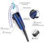 Bluetooth Headset, COMEXION Wireless Business Earpiece V4.1 Lightweight Noisy Suppression Bluetooth Earphone with Microphone for Phone/Laptop/Car（Blue+Case）