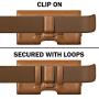 Bomea iPhone 11 Pro Max/iPhone 8 Plus / 7 Plus Holster Case, Premium Cell Phone Belt Case with Belt Clip Pouch Sleeve Belt Holder Cover for Large iPhone (Fits Phones with Otterbox Cases on) Brown