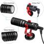 BOYA Video Microphone by-MM1 Universal YouTube Facebook Livestream Vlogging Recording Shotgun Mic for iPhone Android Smartphones Canon EOS Nikon DSLR Cameras Camcorders