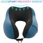 Travel Pillow, Neck & Cervical Pillows Pure Memory Foam Head Support Super Soft for Sleeping Rest, Airplane Car Bus & Home with Machine Washable Cover, Reusable Bag & Large Side Cellphone Pocket -Blue Travel Pillow, Neck & Cervical Pillows Pure Memory Foam Head Support Super Soft for Sleeping Rest, Airplane Car Bus & Home with Machine Washable Cover, Reusable Bag & Large Side Cellphone Pocket -Blue