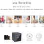 Spy Camera, Mini Hidden Camera HD 1080P Indoor/Outdoor Home Small Nanny Cam Security Cameras Built-in Magnetic & Wearable Surveillance Camera with Motion Detection Night Vision Cop cam
