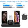 SimpJoy Wireless Charger,Wireless Charger Stand 4 in 1 Charging Stand Dock Compatible with Apple Watch, AirPods and Fast Wireless Charging Stand for iPhone 11/11 Pro/X/XS/XR/Xs Max/8/8 P…