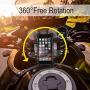 Amoner Bicycle Phone Mount, Anti Shake and Stable Cradle Clamp with 360° Rotation Bicycle Phone Mount/Bike Accessories/Bike Phone Holder for iPhone Android GPS Other Devices up to 6.5 inches