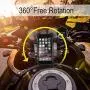 Amoner Bicycle Phone Mount, Anti Shake and Stable Cradle Clamp with 360° Rotation Bicycle Phone Mount/Bike Accessories/Bike Phone Holder for iPhone Android GPS Other Devices up to 6.5 inches