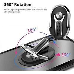 Rainlin Car Phone Bracket Multipurpose Mobile Phone Bracket 360°Rotation Cell Phone Ring Holder Multiple-Angle Portable Phone Kickstand Finger Ring