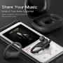 Wireless Earbuds,FIRO TWS Headphones with Soft Ear Hook for Running Gym,Sport Ear Buds IPX5 Waterproof, in-Ear Buds with Best Mic for iPhone&Android,30H Playtime in-Ear Earphones with Charging Case