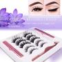 Magnetic Eyelashes with Eyeliner - Magnetic Eyeliner and Magnetic Eyelash Kit - Eyelashes With Natural Look - Comes With Applicator - No Glue Needed