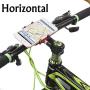 Universal Bike Phone Mount Motorcycle Phone Holder with 2 Adjustable Anti Shake Silicone Bands Fits Most Bicycle Handlebars, Stem Compatible for All Smartphones iPhone X XR 6 7 8 Plus Galaxy S10 S9 S8