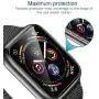 LK 6 Pack Screen Protector for Apple Watch (38mm Series 3/2/1 40mm Series 5 4 Compatible) Max Coverage HD Clear Film Bubble Free Anti-Scratch