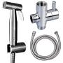 Kowela Handheld Bidet Toilet Sprayer, Stainless Steel Bathroom Bidet Sprayer Set, Baby Cloth Diaper Sprayer, Brush Nickel Finish,Wall or Toilet Mount