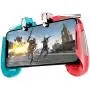 King Of Wonder Mobile Game Controller for PUBG Mobile Controller L1R1 Mobile Game Trigger Joystick Gamepad for 4-6.5" iOS & Android Phone