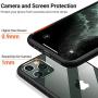 TORRAS Diamonds Clear iPhone 11 Pro Max Case, [Anti-Yellowing][Fully Protective] Slim Fit Shockproof Hard Plastic Back & Soft Silicone Bumper Phone Case Designed for iPhone 11 Pro Max, Matte Black