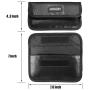 Hodufy Fireproof Faraday Bag, RFID Signal Blocking Bag Shielding Pouch Wallet Case for Cell Phone Privacy Protection and Car Key FOB (Black)