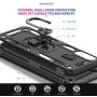 LeYi Samsung Galaxy A20/ A30 Case (Not Fit A20S) with Tempered Glass Screen Protector, [Military Grade] Magnetic Car Mount Kickstand Defender Protective Cover Phone Case for Samsung A20/ A30, Black