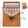IEFEVIVI Kalimba 17 Key Thumb Piano - Thumb Pianos 17 Keys Mbira Kalimbas Made by Solid Mahogany with Tuning Hammer, Portable Thumb Piano Kalimba for Kids Beginners