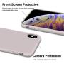 iPhone Xs Max Case, Anuck Soft Silicone Gel Rubber Bumper Case Anti-Scratch Microfiber Lining Hard Shell Shockproof Full-Body Protective Case Cover for Apple iPhone Xs Max 6.5" 2018 - Lavender Gray